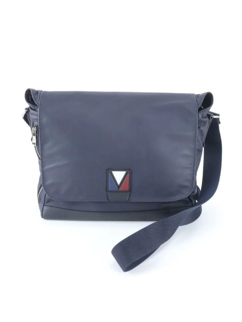 Louis Vuitton Line Cross Leather Shoulder Bag Crossbody Messenger Business
